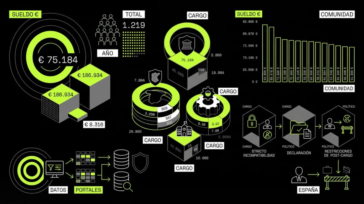 Infografía resumen del artículo: ¿Cuánto cobra un director general en la Administración?