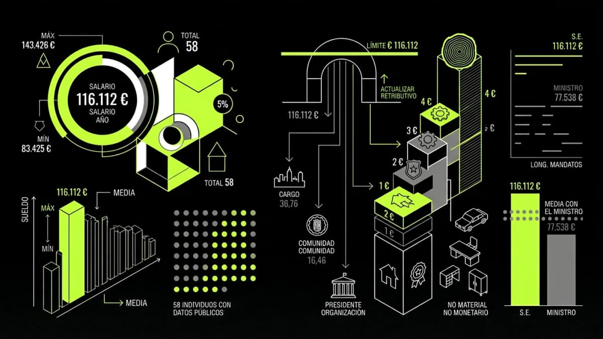 Infografía resumen del artículo: ¿Cuánto cobra un secretario de Estado?