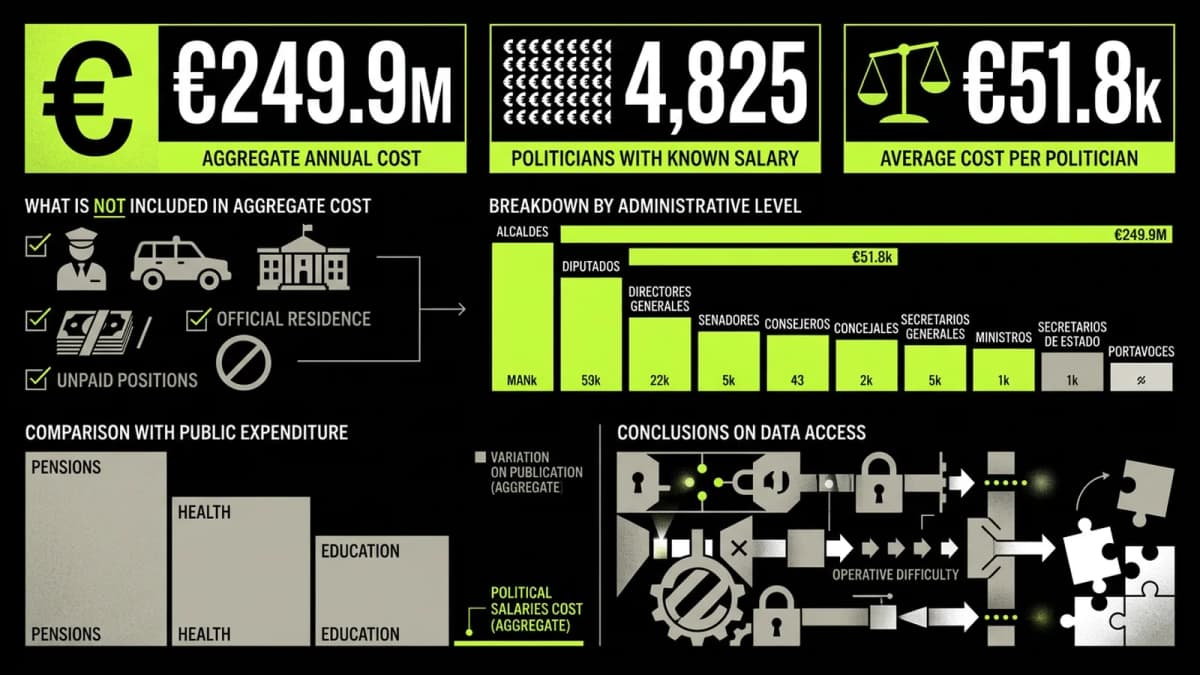 Infografía resumen del artículo: ¿Cuánto cuesta al Estado mantener a sus políticos?